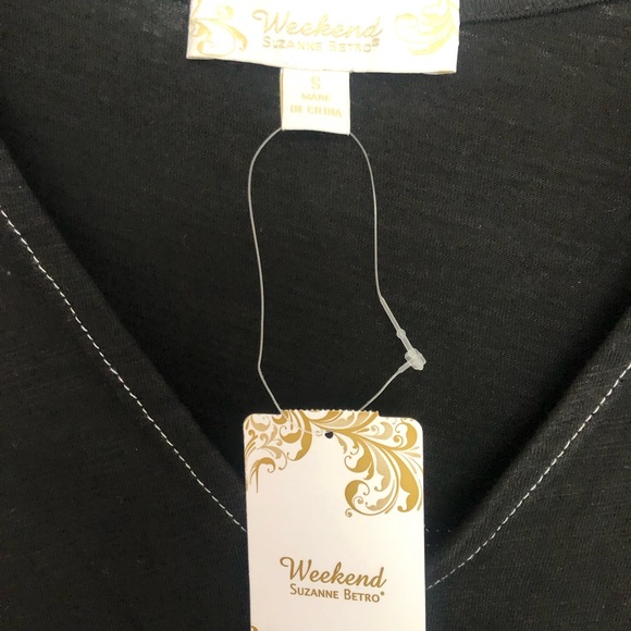 NWT WEEKEND Black Shirt - Picture 5 of 5